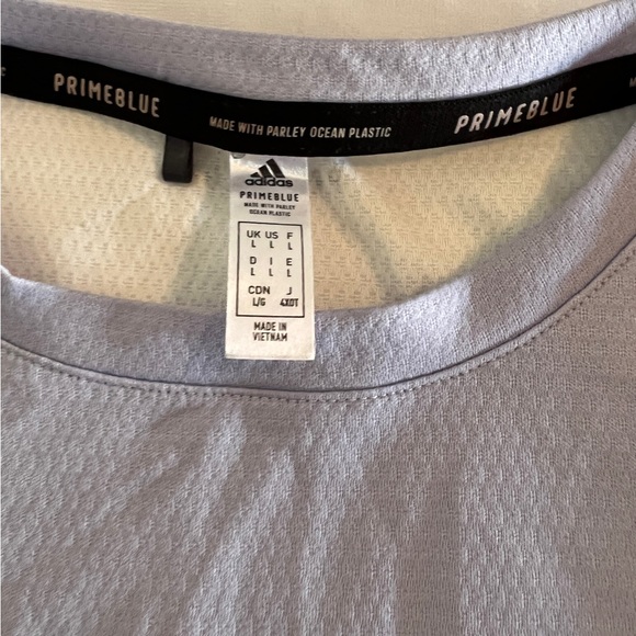 L Adidas Jersey Primeblue Women Camelback Embroidered Sports Activewear Large. - Picture 6 of 7